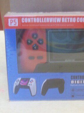 "P5 Controllerview Retro Handheld Gaming Console," Portable Digital Player, NIB